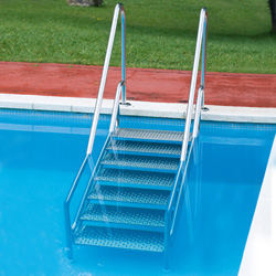 Escalera en Inox Easy Access con doble pasamanos